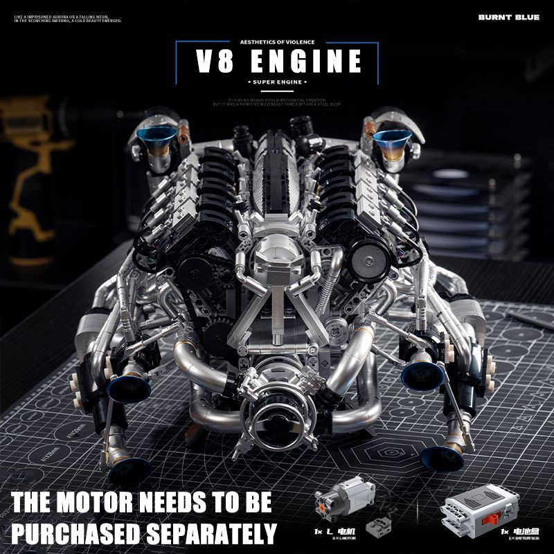 MOC Supercar V8 Kit di blocchi - Model Kit V8 Engine recensione e prezzo
