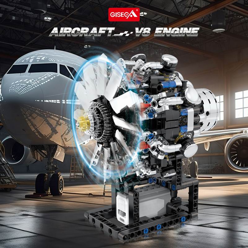 G8910 Motore V8 per Aviazione, - Model Kit V8 Engine recensione e prezzo