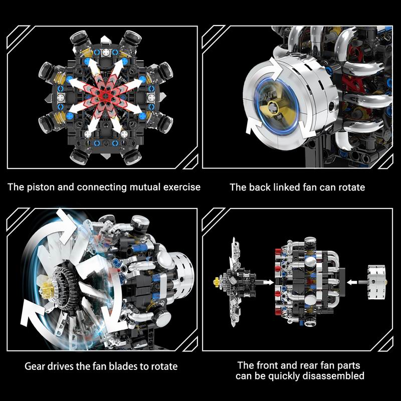 G8910 Motore V8 per Aviazione, - Model Kit V8 Engine recensione e prezzo