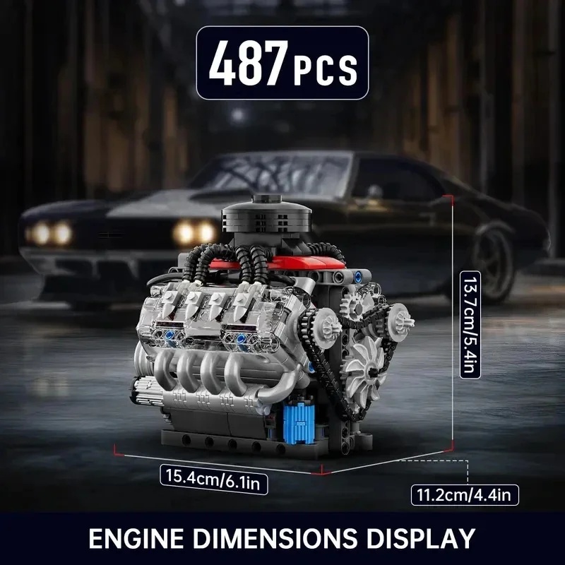 Mould King 10171 Motore V8 per - Model Kit V8 Engine recensione e prezzo