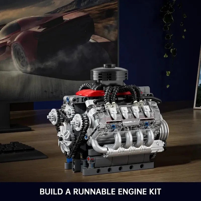 Mould King 10171 Motore V8 per - Model Kit V8 Engine recensione e prezzo